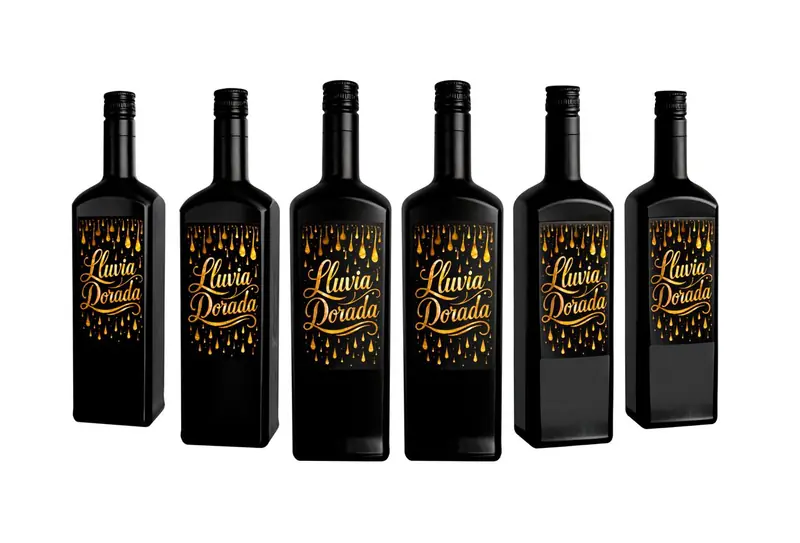 Pack de 6 botellas de Lluvia Dorada, licor de crema de mango con tequila